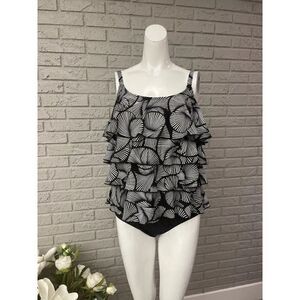 Ceeb Layered One Piece Swimsuit Size 18